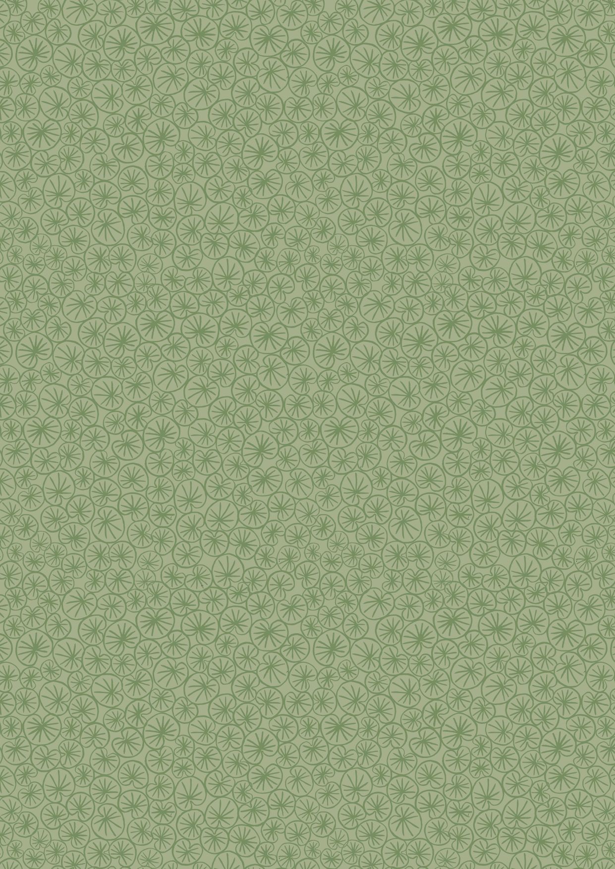 The Village Pond Marigold Leaves on Grass