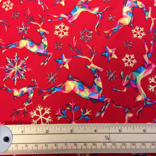 Rainbow Metallic Reindeer Red - Image 2