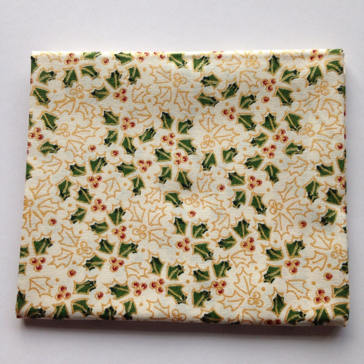 Traditional Holly Metallic Christmas Fat Quarter Bundle - Image 3