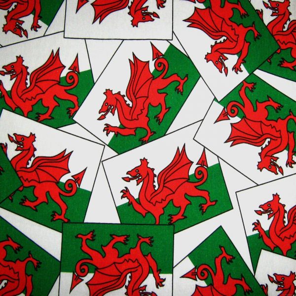 Welsh Flags Pili Pala Fabrics