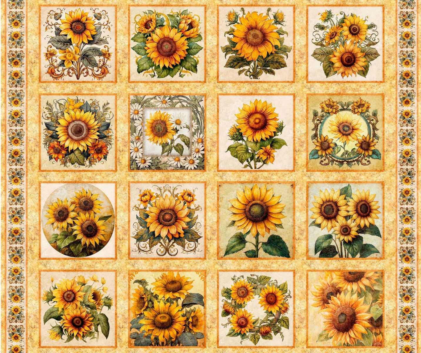Sunflower Serenade Picture Patch Panel