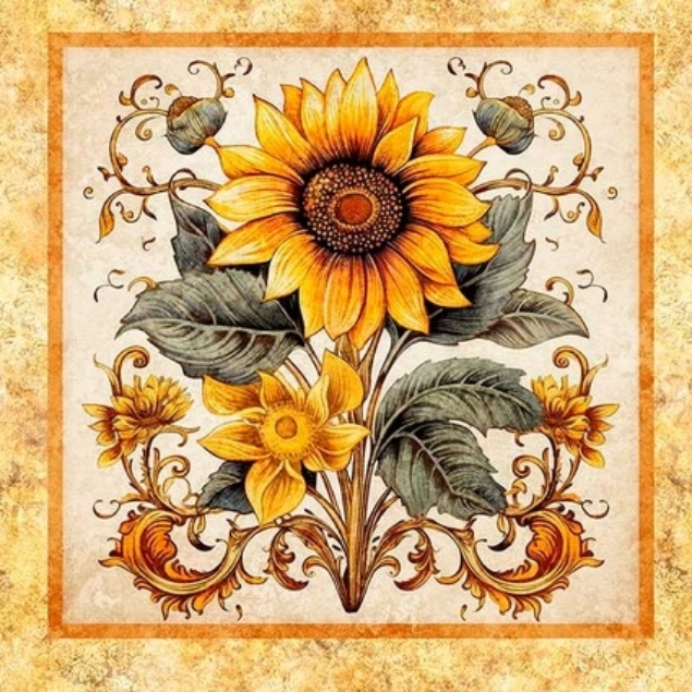 Sunflower Serenade Picture Patches Panel - Image 3