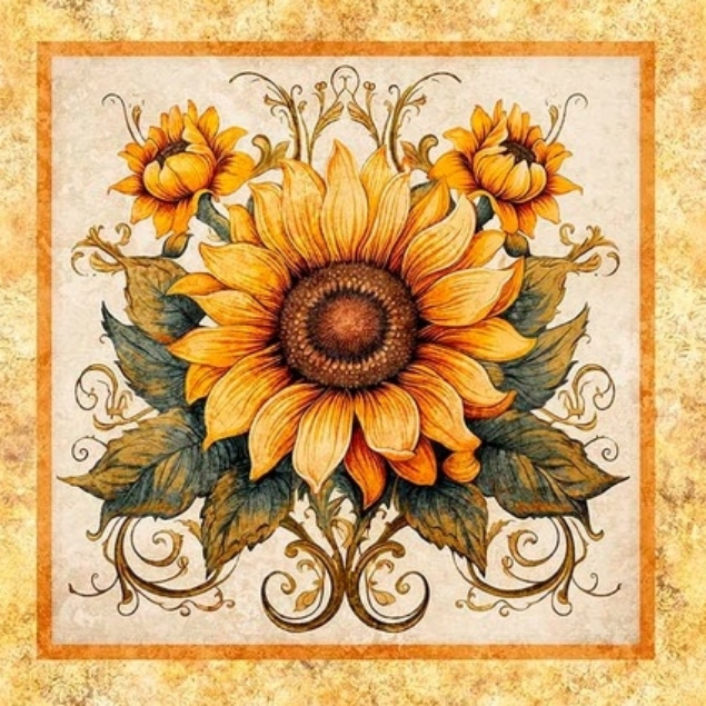 Sunflower Serenade Picture Patches Panel - Image 12