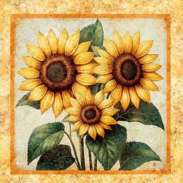 Sunflower Serenade Picture Patches Panel - Image 14