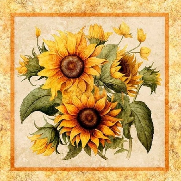 Sunflower Serenade Picture Patches Panel - Image 15