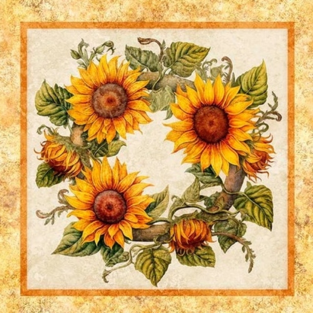 Sunflower Serenade Picture Patches Panel - Image 17