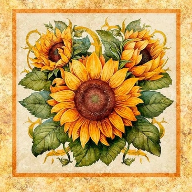 Sunflower Serenade Picture Patches Panel - Image 4