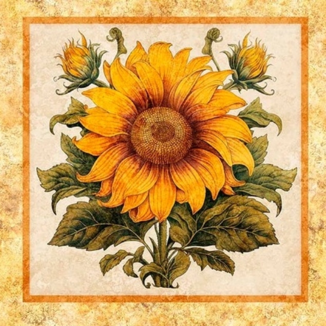 Sunflower Serenade Picture Patches Panel - Image 5