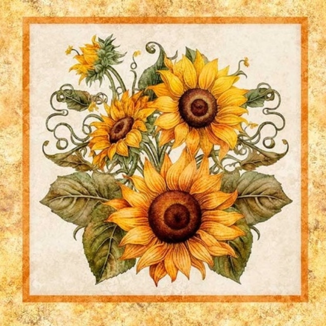 Sunflower Serenade Picture Patches Panel - Image 6