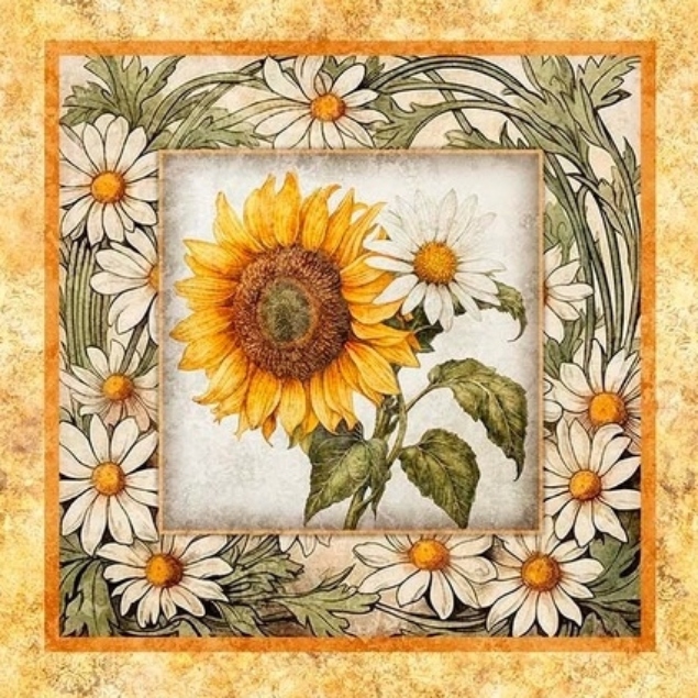 Sunflower Serenade Picture Patches Panel - Image 8
