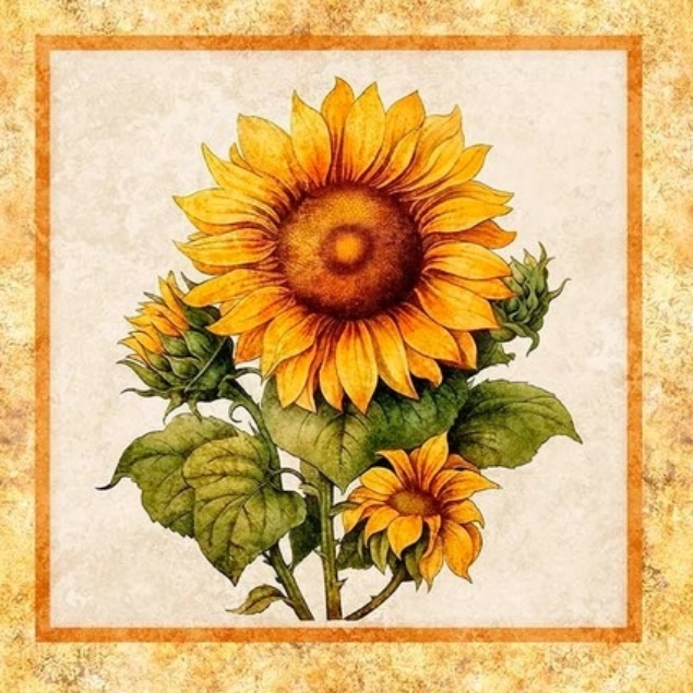 Sunflower Serenade Picture Patches Panel - Image 9