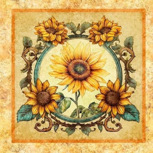 Sunflower Serenade Picture Patches Panel - Image 10