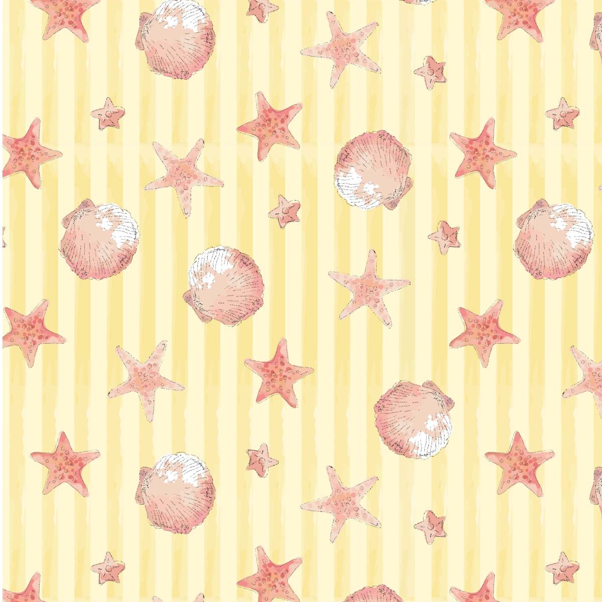 Sundaes by the Sea Seashell Stripe