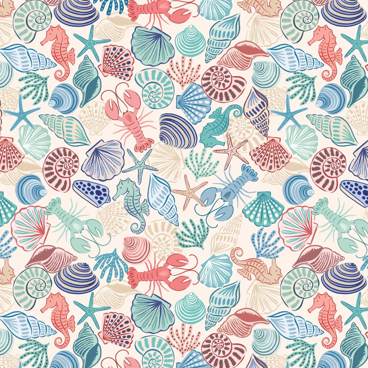 Seahorses and Shells
