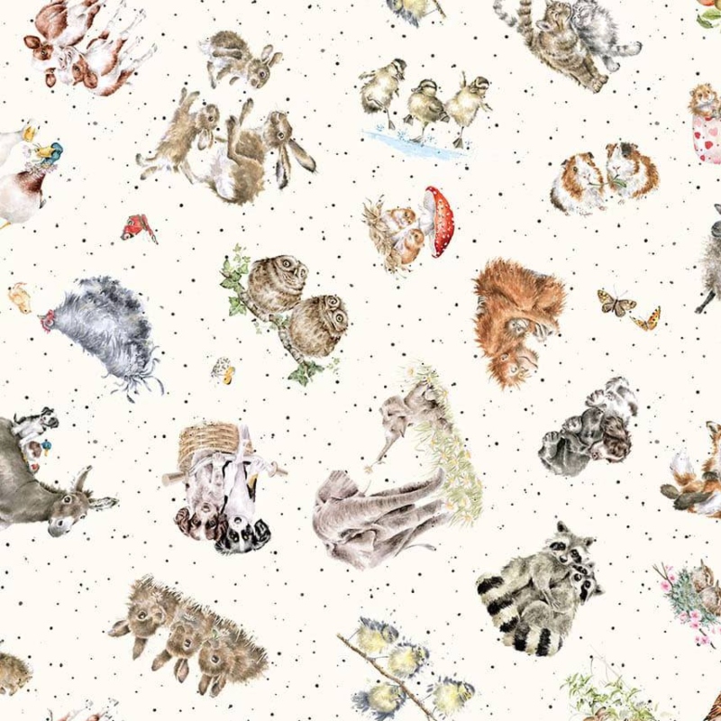 Tossed Animals Cream - Image 4