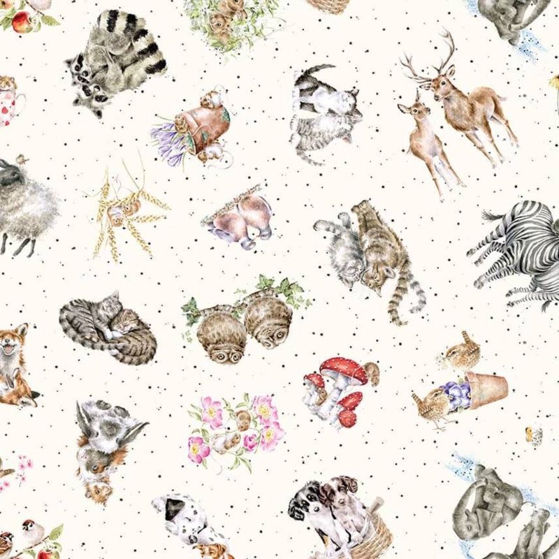 Tossed Animals Cream - Image 5