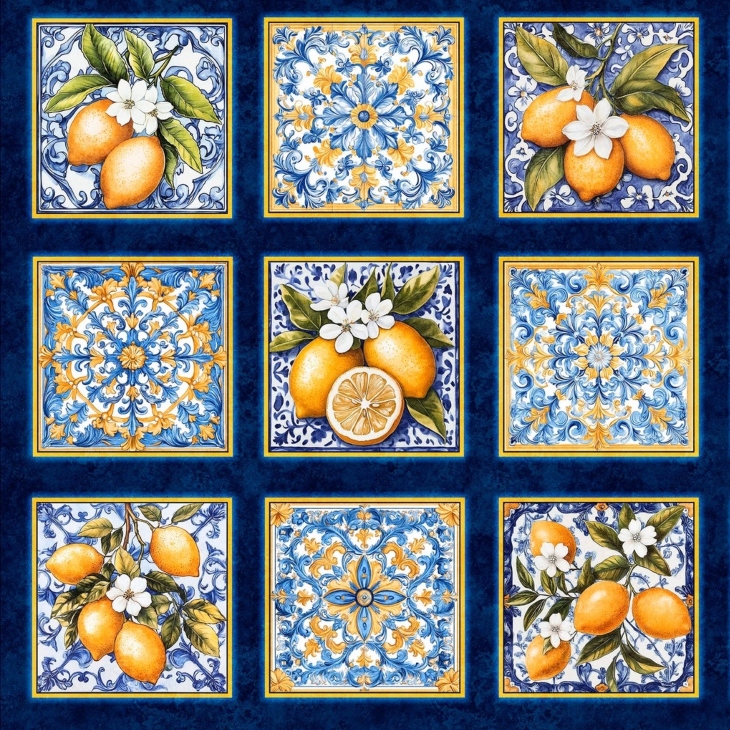 Lemon & Tiles Picture Patch Panel - Image 3