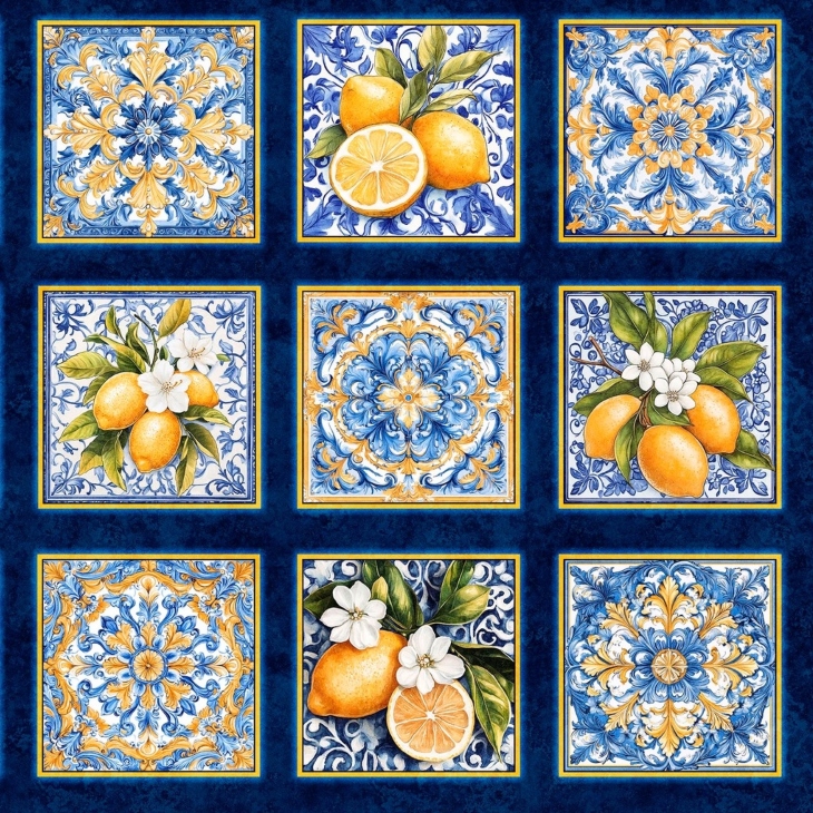 Lemon & Tiles Picture Patch Panel - Image 4