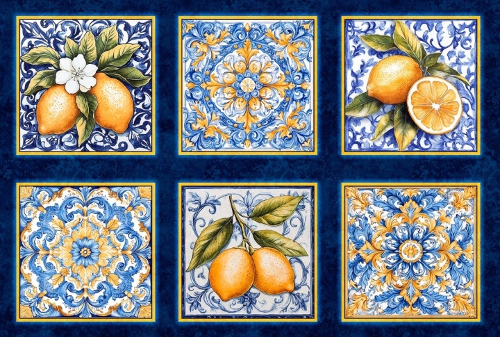 Lemon & Tiles Picture Patch Panel - Image 6